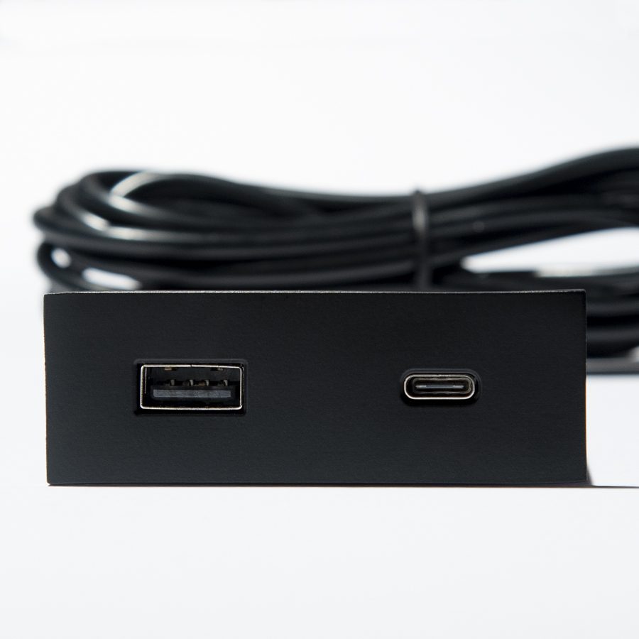VersaPick nabíječka, 1x USB A/C, obdélník, černá mat