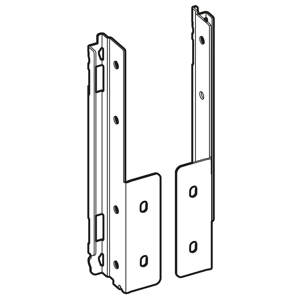 HETTICH 9257671 AvanTech YOU držák zad 187, pravá, stříbrná