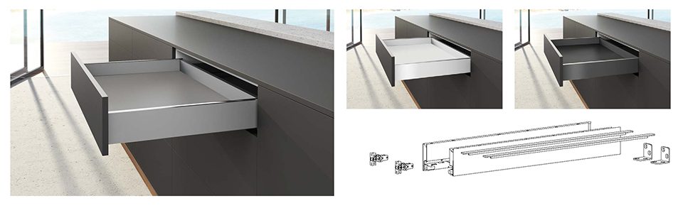 HETTICH 9255282 AvanTech You sada bočnic 77/500 bílá