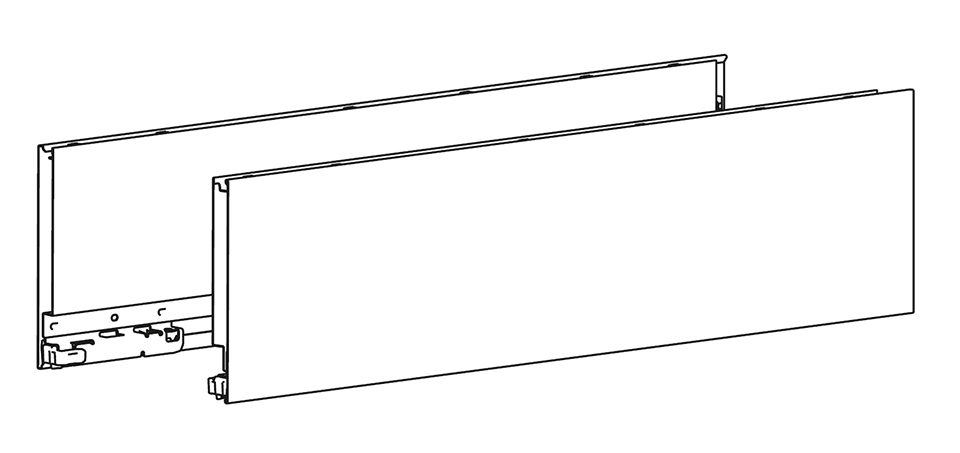 HETTICH 9255196 AvanTech YOU bočnice, 139/500mm, levá, antracit