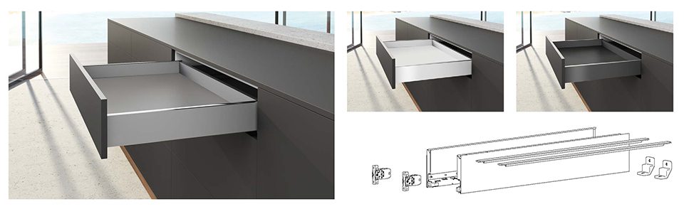 HETTICH 9255291 AvanTech You sada bočnic 101/600 bílá