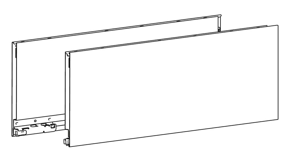 HETTICH 9255134 AvanTech YOU bočnice, 187/500mm, levá, bílá