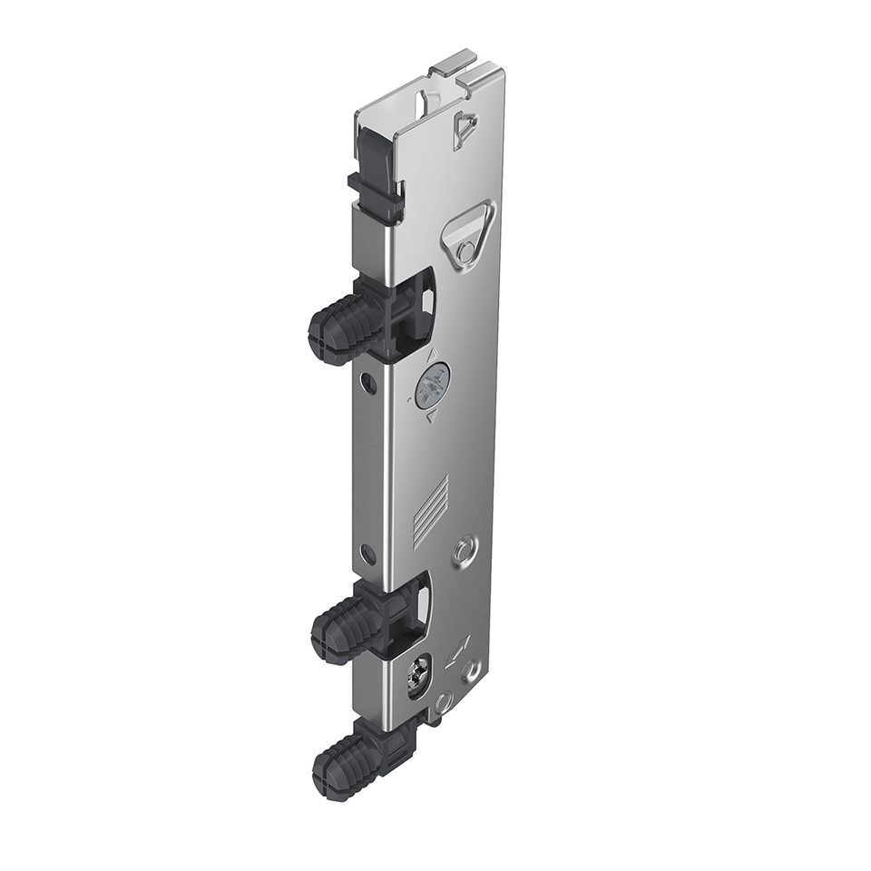 HETTICH 9257258 AvanTech YOU čelní příchyt 187, bočnice pro sklo, hmoždinka