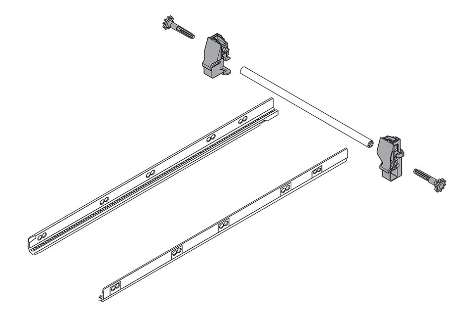 BLUM ZST.650BA Boční stabilizace Antaro, NL650