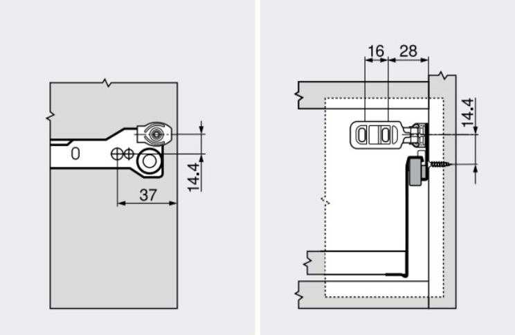 BLUM 320M0009.01 pojistka proti vypadnutí