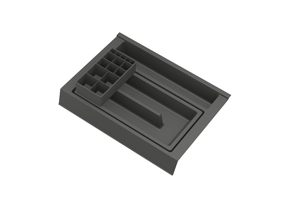 GOLLINUCCI Koupelnový organizér s příslušenstvím 350mm 241x322x85mm antracit