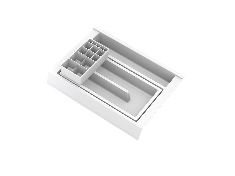 GOLLINUCCI Koupelnový organizér s příslušenstvím 350mm 241x322x85mm bílá