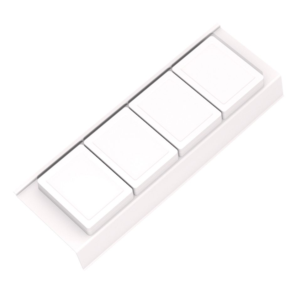 GOLLINUCCI Koupelnový organizér s příslušenstvím 450mm 146x422x69mm bílá