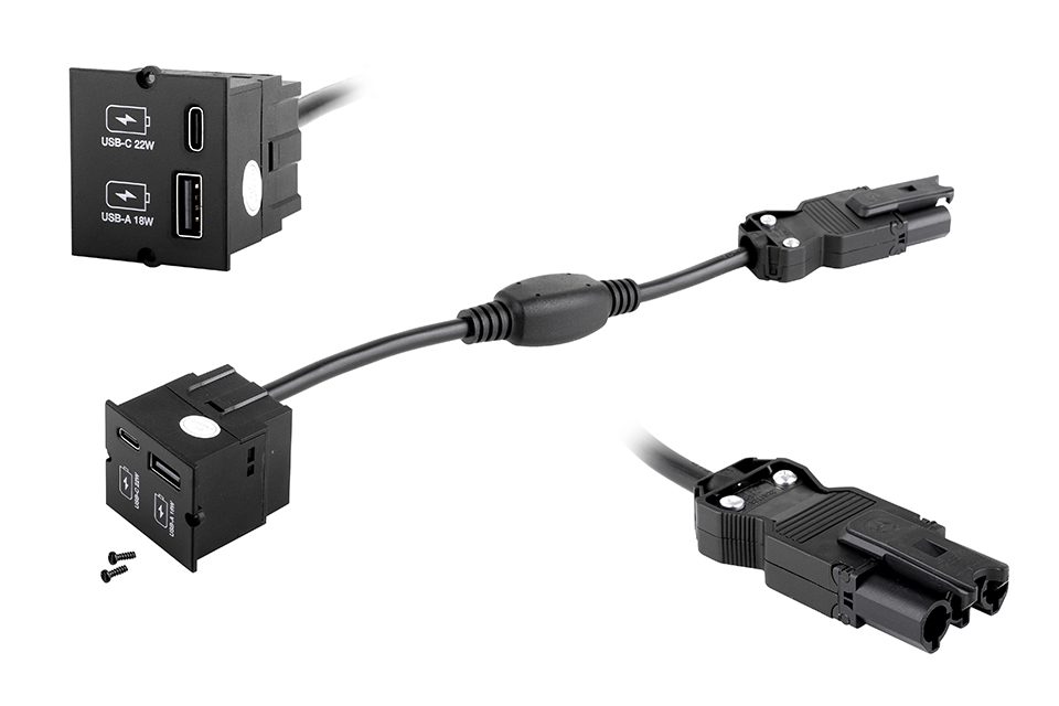 BACHMANN 917.227 modul nabíječka USB A+C