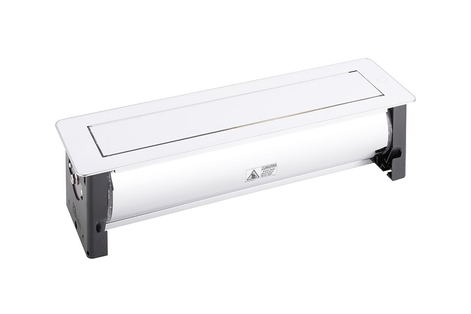 VersaTurn elektrická zásuvka 3x 230V Francouzská, USB A/C, bílé sklo