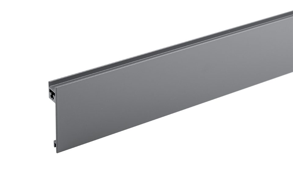StrongMax 16/18 čelní profil 1100mm, skleněné čelo, vnitřní zásuvka, šedá