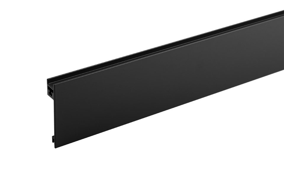 StrongMax 16/18 čelní profil 1100mm, skleněné čelo, vnitřní zásuvka, černá