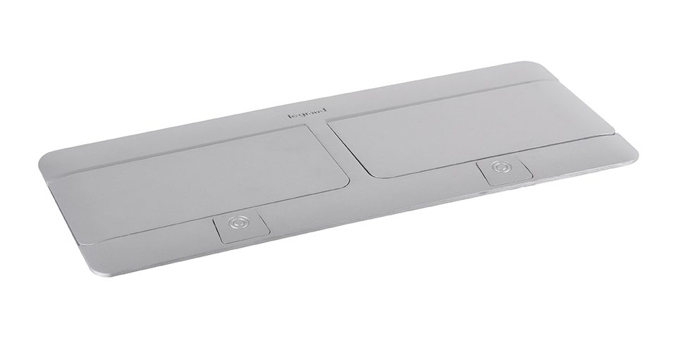 LEGRAND Pop-up dvojitá, 4x 230V, hliník