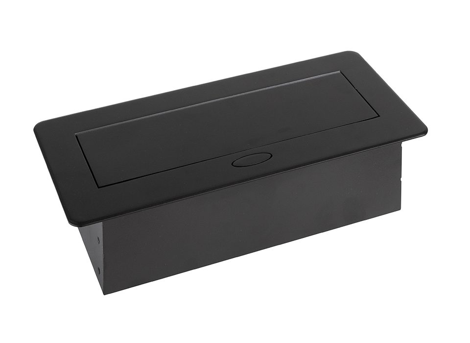 StrongPower Elektrická zásuvka 2x 230V, Francouzská, 2x USB A+C, černá