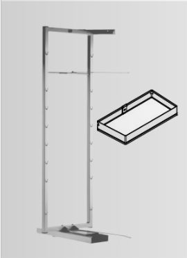 KES 237058 Tandem, koš, Arena Style, 450mm, chrom