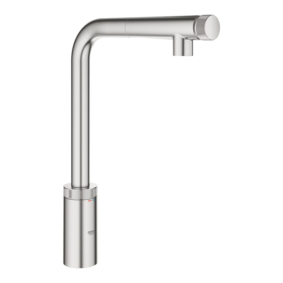 GROHE 30443DC0 Baterie VENTO SmartControl L-výpusť výsuvná supersteel