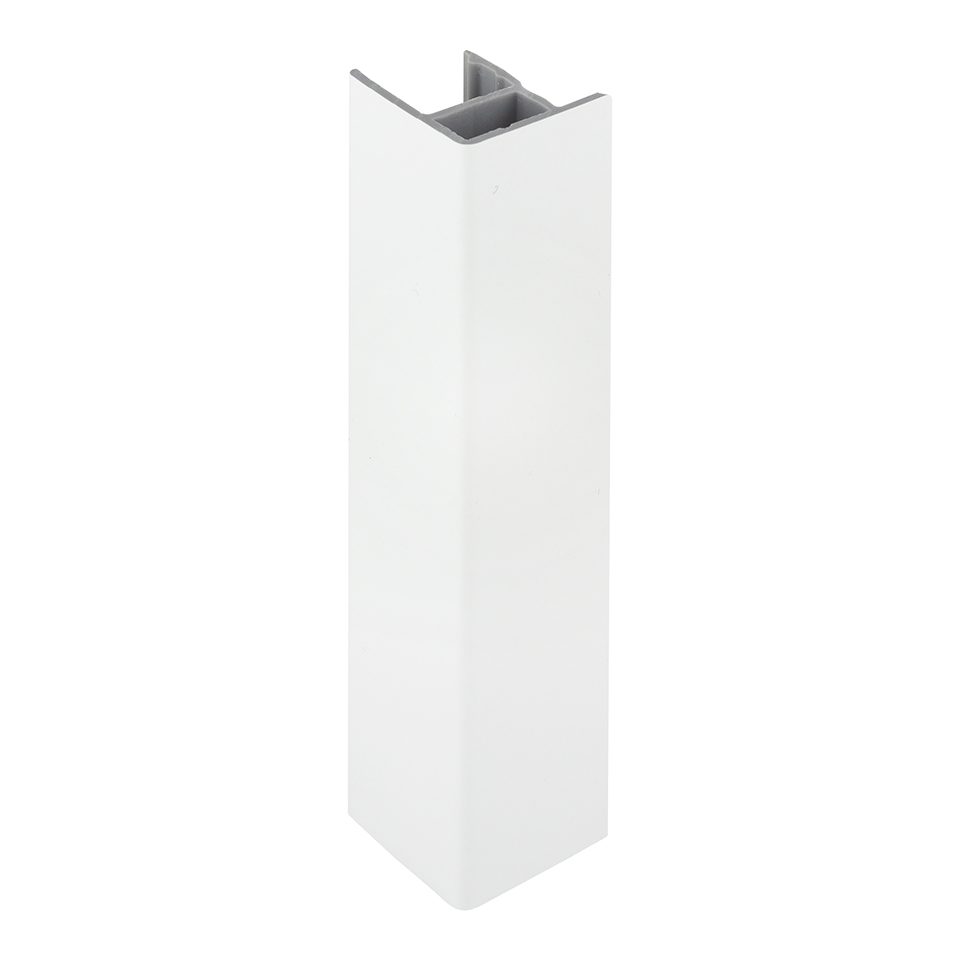 SCILM rohová spojka/koncovka 120mm bílá lesklá