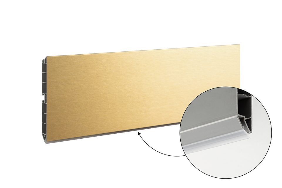 SCILM sokl 100mm 4m zlatá broušená