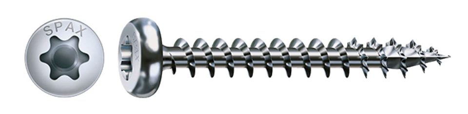 SPAX vrut 4x16mm půlkulatá hlava TXS W 4C
