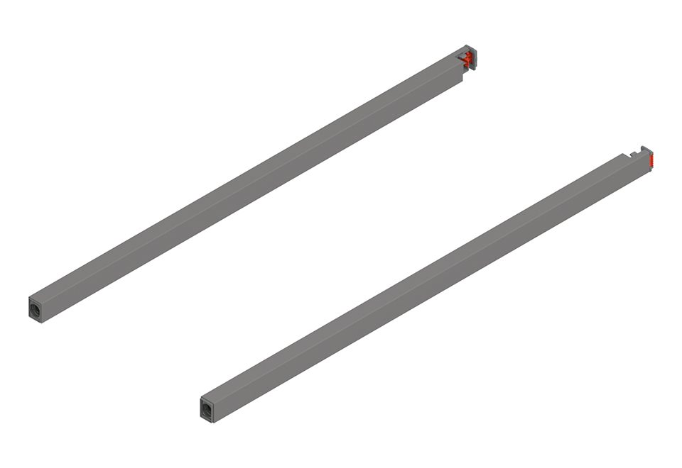 BLUM ZR4.350RS.E Merivobox, podélný reling 350mm, světle šedá IG