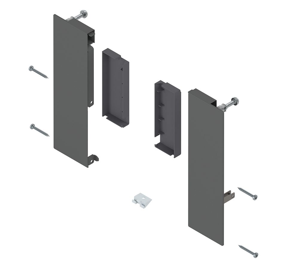 K-BLUM Merivobox, zásuvka E boxcover 500mm/70kg, tmavě šedá OG, vnitřní, reling