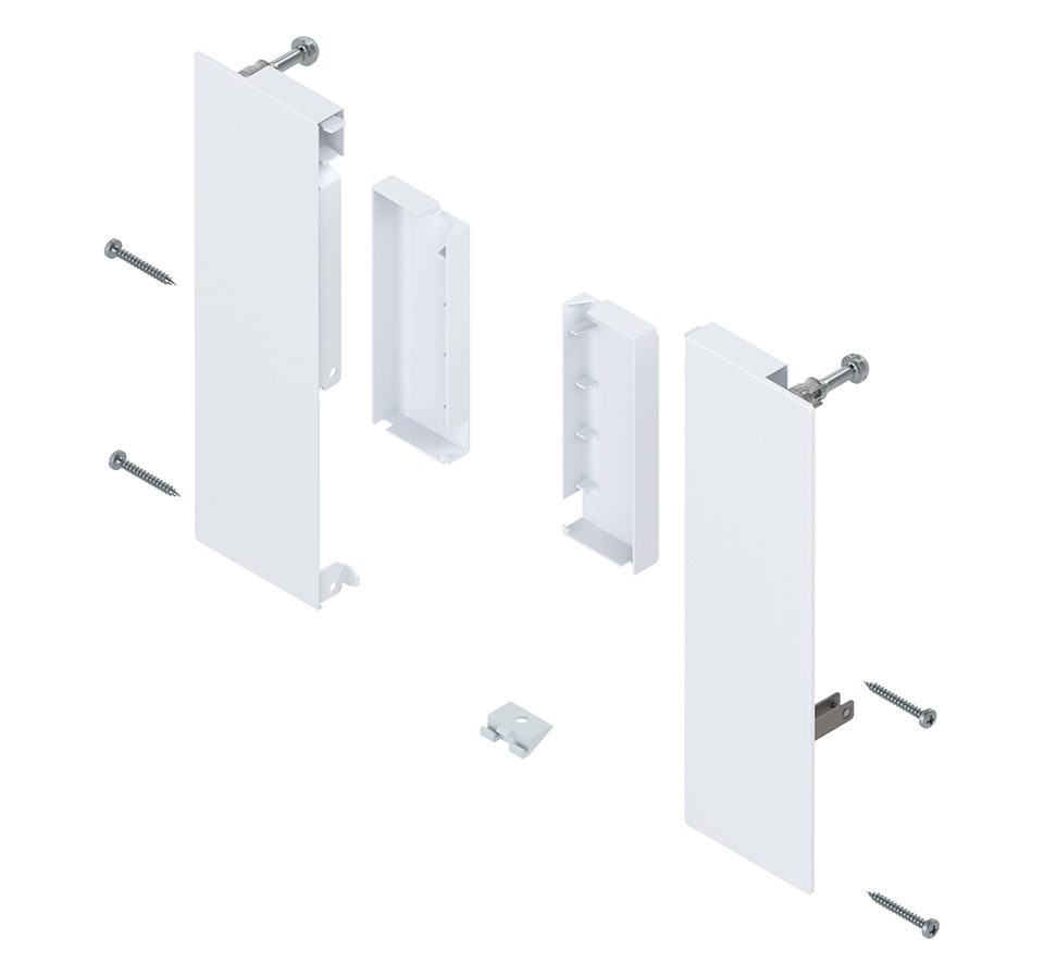 K-BLUM Merivobox, zásuvka E boxcover 500mm/70kg, bílá, vnitřní, reling