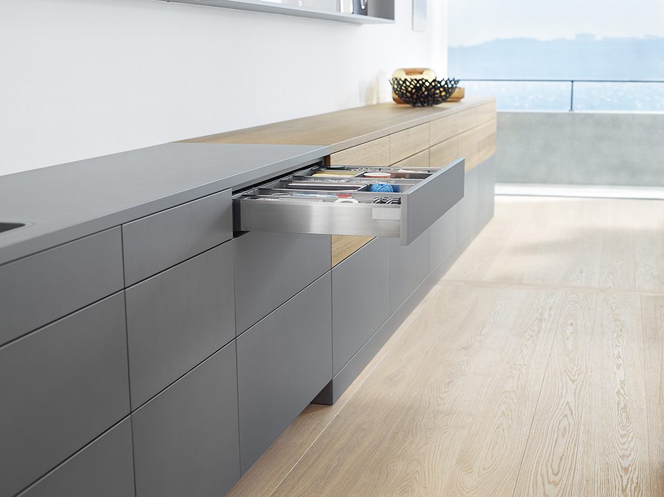 BLUM sada Antaro M 270 mm 30 kg, TOB, šedá