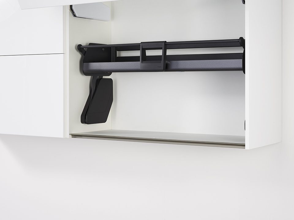 KES 021702 iMove, set s jednou policí, 600mm, antracit