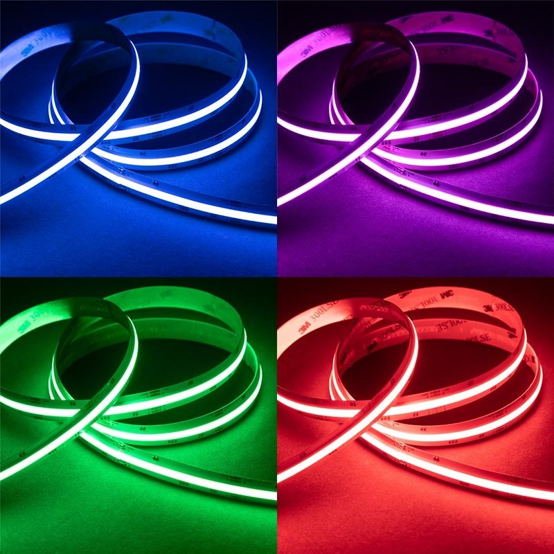 StrongLumio LED pásek COB 24V 15W/m (840 LED/m) 10mm RGB