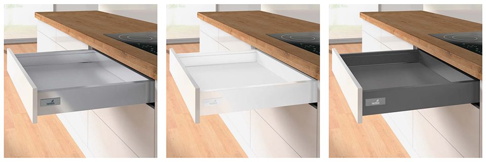 K-HETTICH Atira zásuvka 70, 420mm/50kg, bílá, SiSy