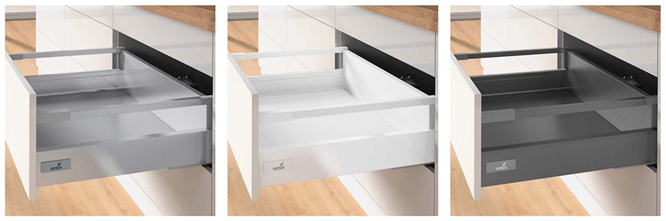 K-HETTICH InnoTech Atira vč. relingu 144/470 antracit bez výsuvů