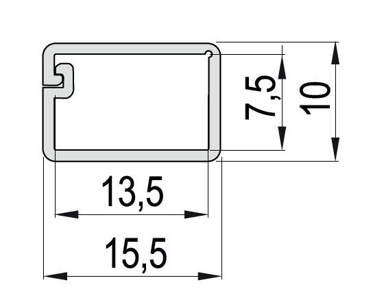 StrongLumio Elektroinstalační lišta 15x10mm samolepící, bílá, 2m
