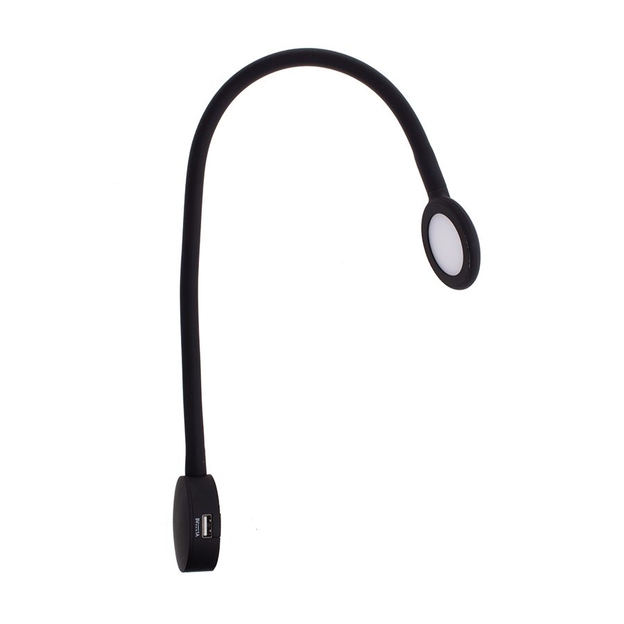 LED lampička Modus Touch USB 12V 2W teplá bílá, černá