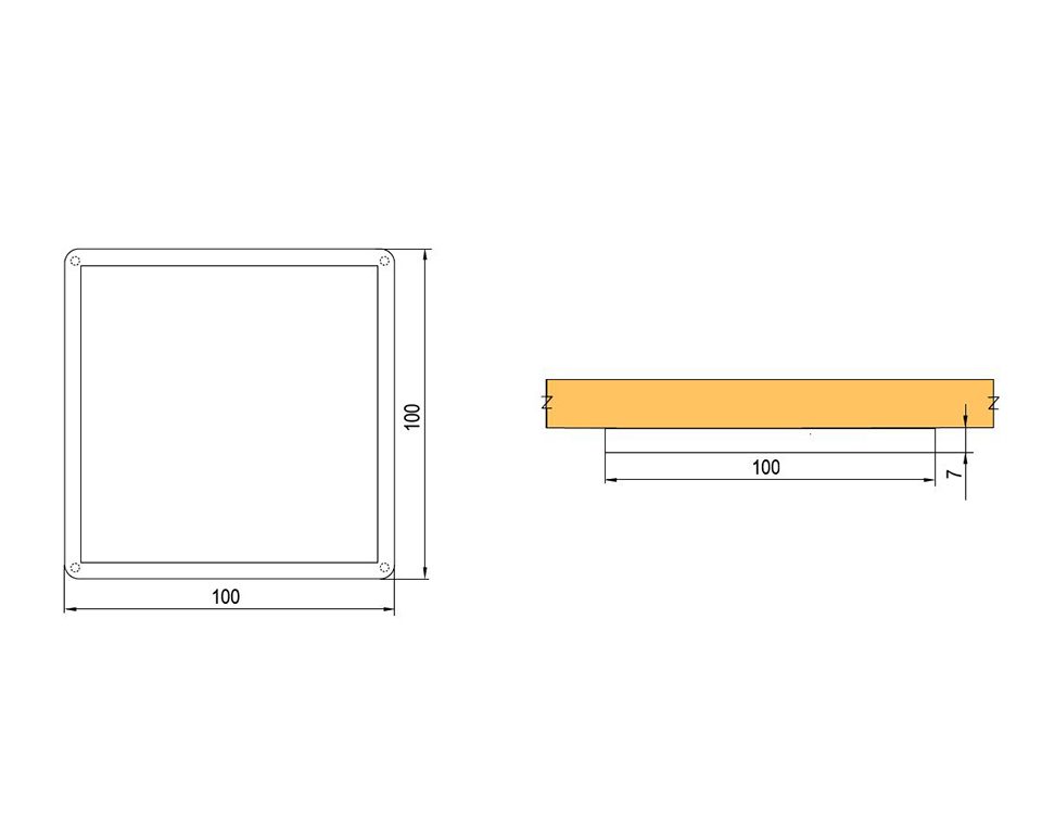 LED bodovka CIRAT 12V 3W bílá teplá, alu anodovaný