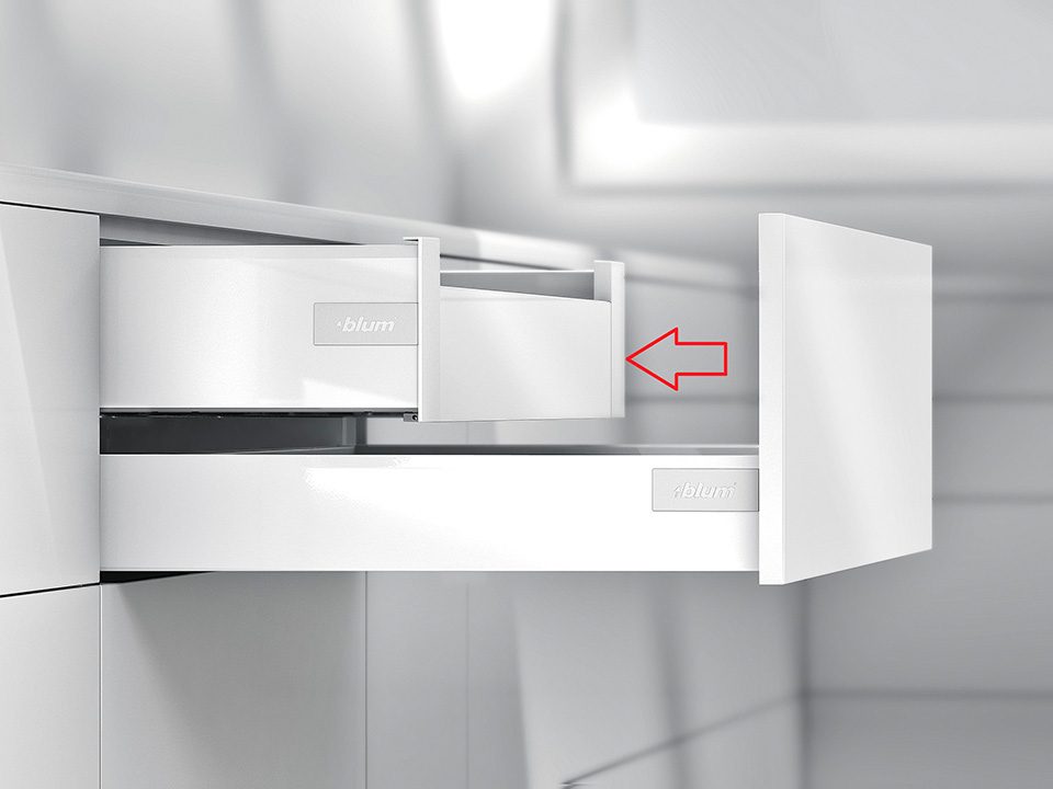 K-BLUM Antaro, zásuvka K 550mm/65kg, Blumotion/TOB, bílá, vnitřní
