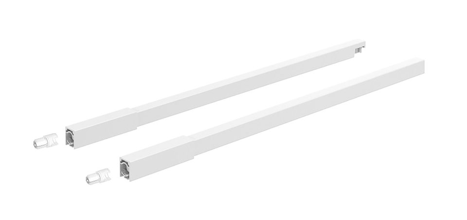 K-HETTICH Atira horní reling, 350mm, pár, hmoždinka, bílá