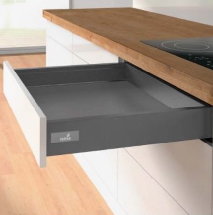 K-HETTICH Atira zásuvka 70, 620mm/50kg, antracit, PTO