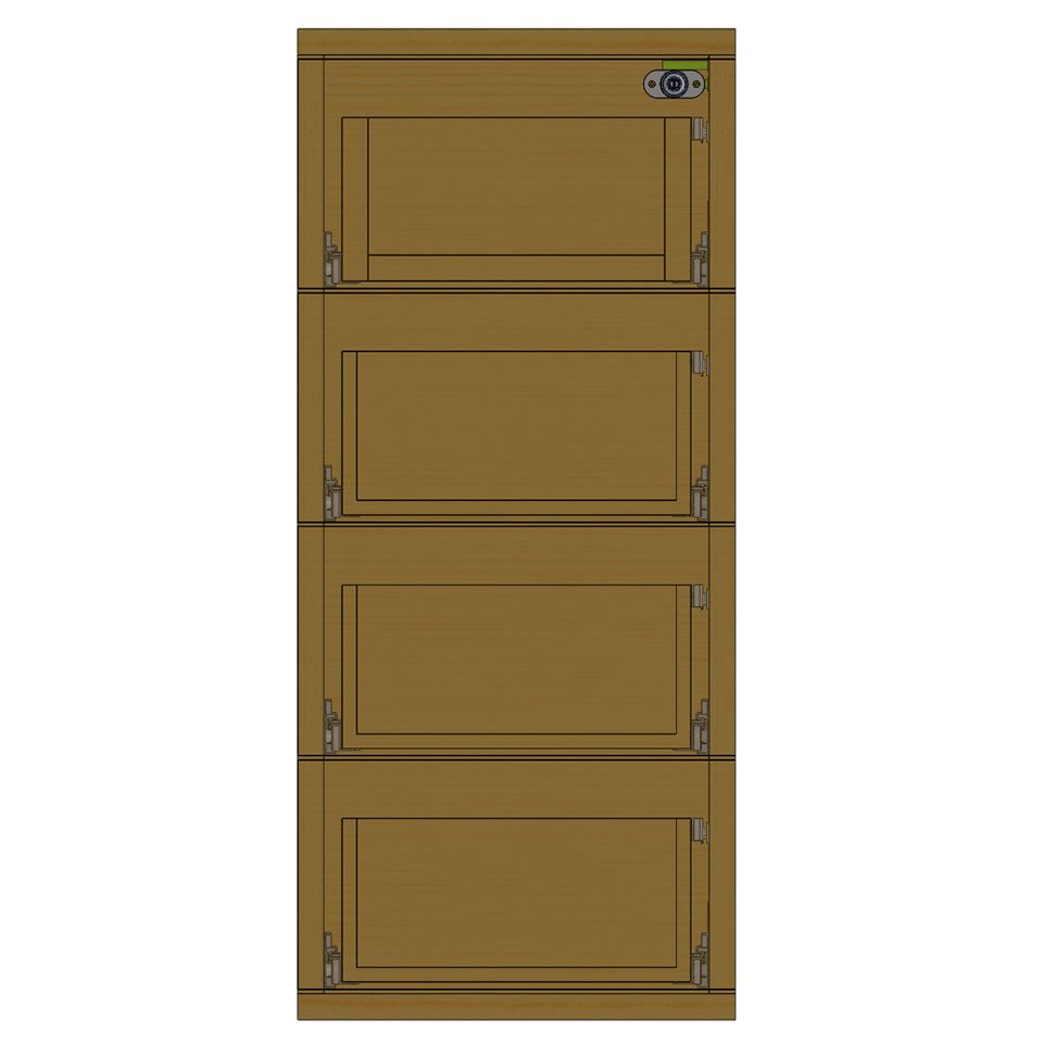 StrongLocks Centrální zámek tyč 600mm 4 zásuvky