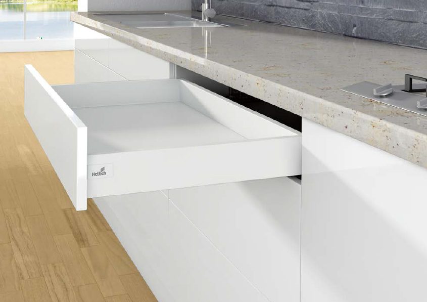 K-HETTICH ArciTech zásuvka 94, 350mm/40kg, bílá, SiSy