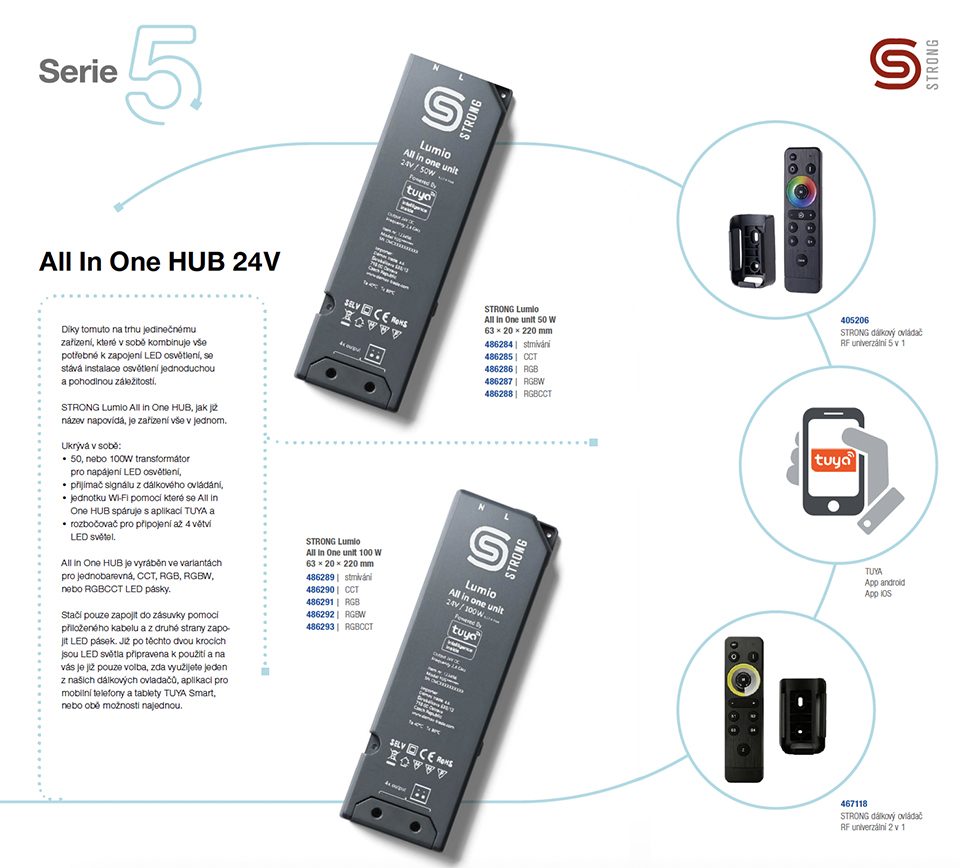 StrongLumio All in One unit 24V 50W (stmívání)
