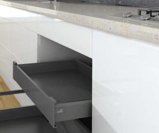 K-HETTICH ArciTech vnitřní zásuvka 94, 500mm/40kg, antracit, SiSy