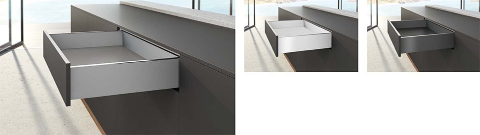 HETTICH sada AvanTech YOU zásuvka, 139/300mm, 30kg, Quadro, stříbrná, SiSy