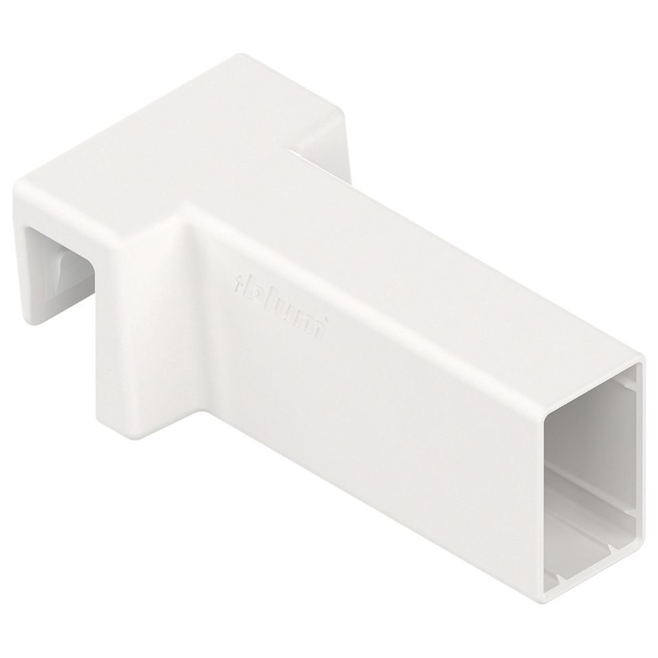 BLUM ZC4U11E0 držák příčného relingu pro Boxcover MERIVOBOX, hedvábně bílá SW-M