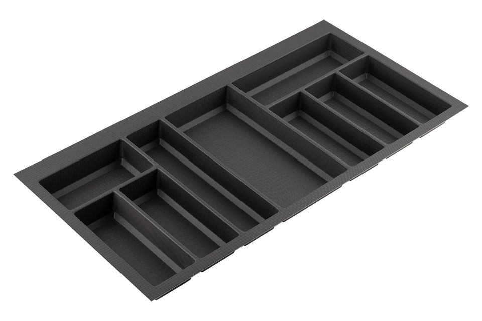 Příborník Classico Kristall softTouch 822x424mm černá
