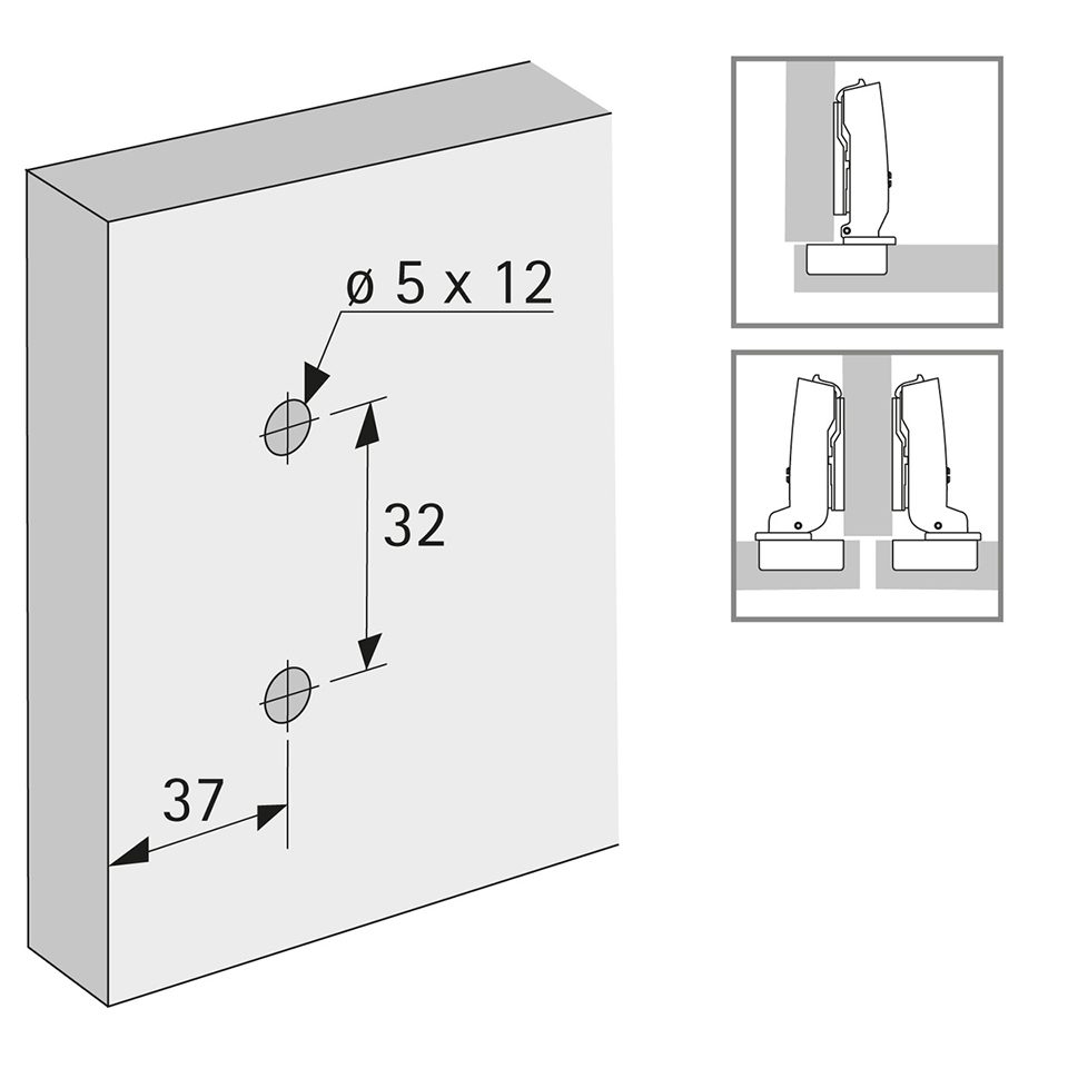 HETTICH 9071629 montážní podložka Sensys D=8 eurošroub