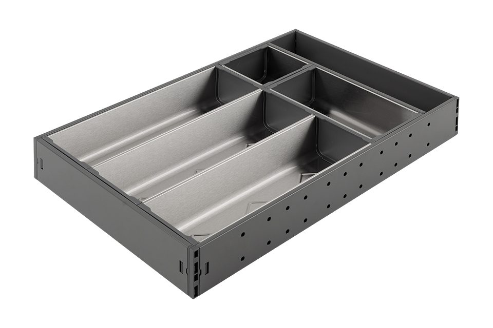 StrongMax příborník, sada 276/450mm, misky 3x264mm + 1x176mm +1x88mm, šedá
