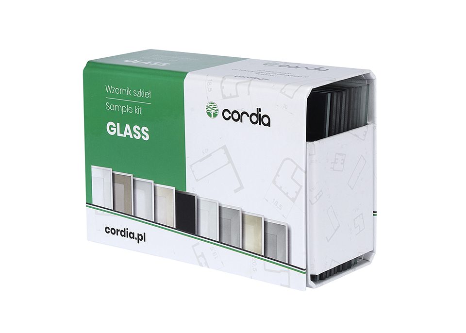 CORDIA Vzorník skla k hliníkovým rámečkům Glass