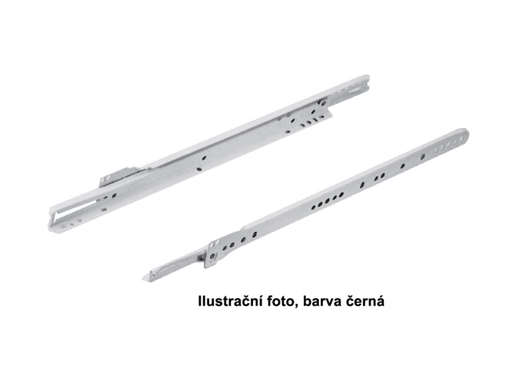 StrongRoll kolečkový výsuv, 500mm/25kg (20"), černá