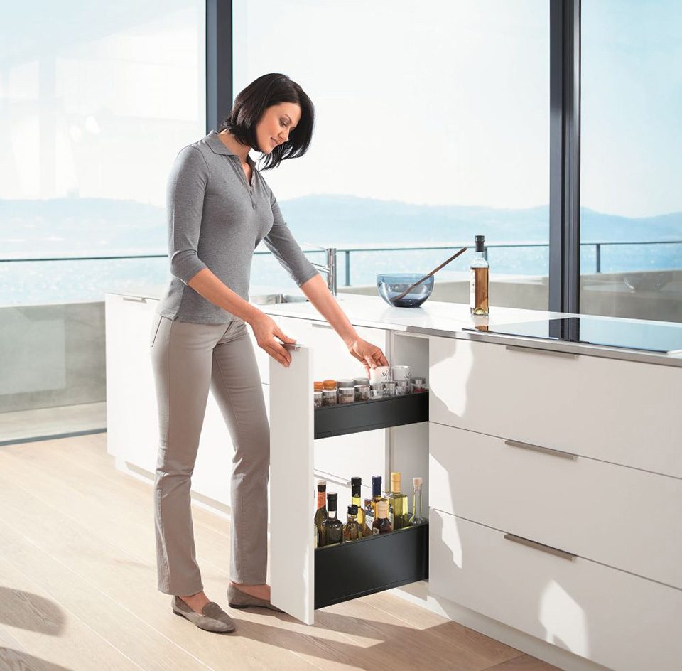 K-BLUM Space Twin Legrabox, úzké skříňky, černá