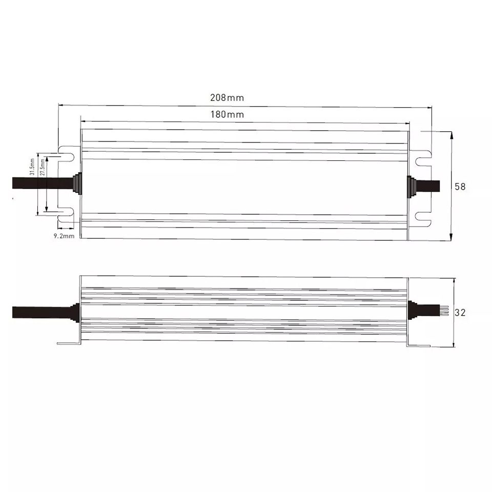 TL-napájecí zdroj pro LED SLIM 24V 150W IP67